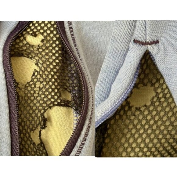 Smartwool PhD Full Zip Merino Wool Nylon Lightweight Jacket - Blue Black - M - Picture 12 of 14